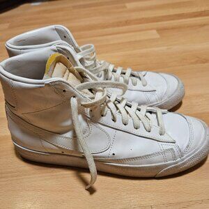 Triple White Nike Blazers